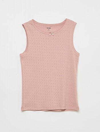 Set di 3 canottiere in maglia operata