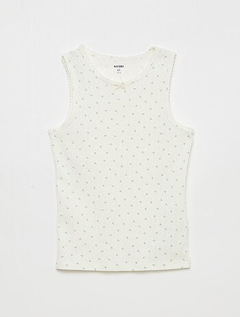 Set di 3 canottiere in maglia operata