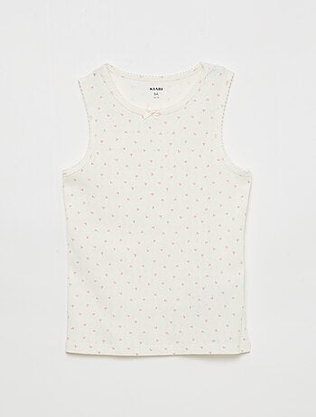 Set di 3 canottiere in maglia operata