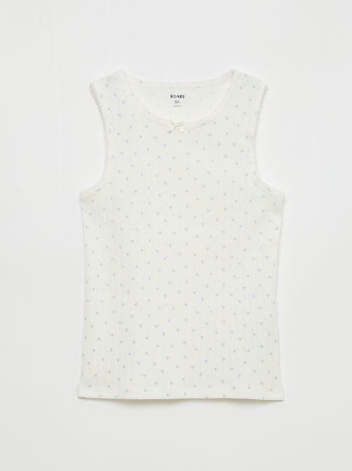 Set di 3 canottiere in maglia operata - Kiabi