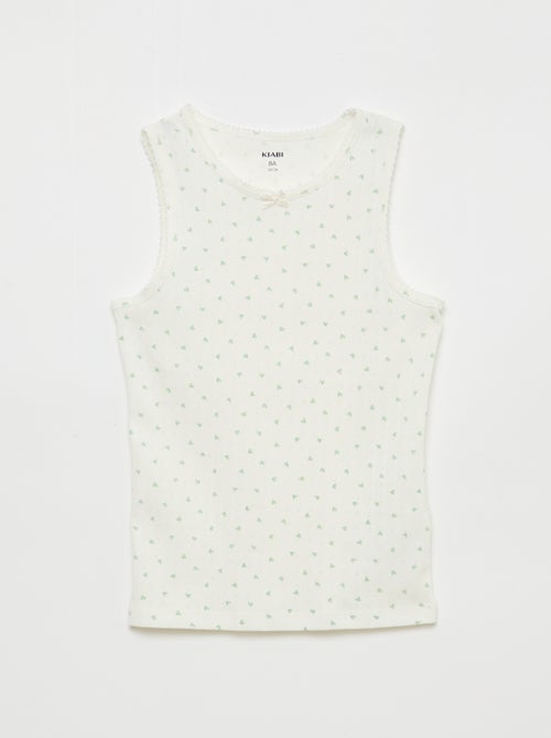 Set di 3 canottiere in maglia operata - Kiabi