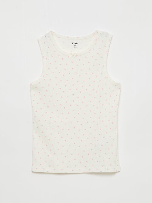 Set di 3 canottiere in maglia operata - Kiabi