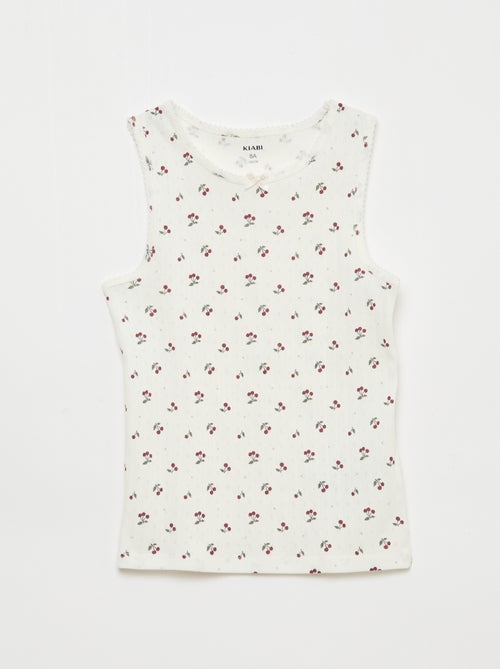 Set di 3 canottiere in maglia operata - Kiabi