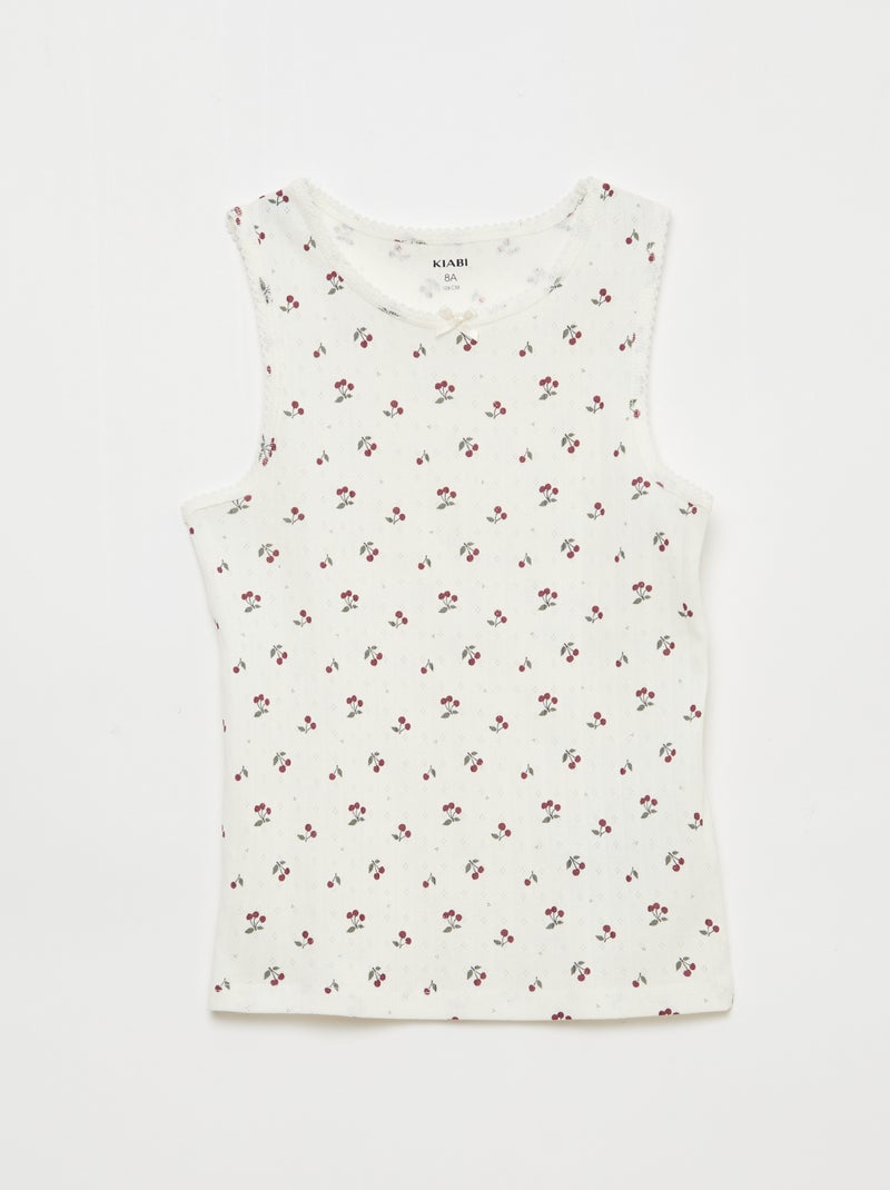 Set di 3 canottiere in maglia operata Rosa - Kiabi