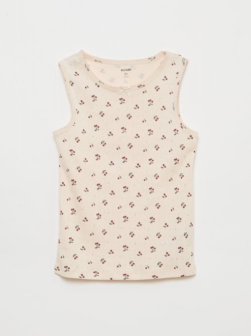 Set di 3 canottiere in maglia operata - Kiabi