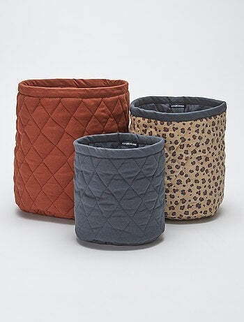 Set di 3 ceste portaoggetti in tessuto - Kiabi Home