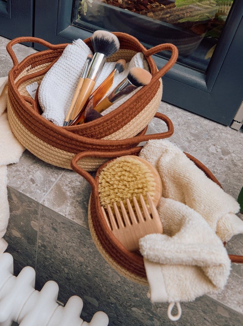 Set di 3 cesti con corda - Kiabi Set di 3 cesti con corda - Kiabi