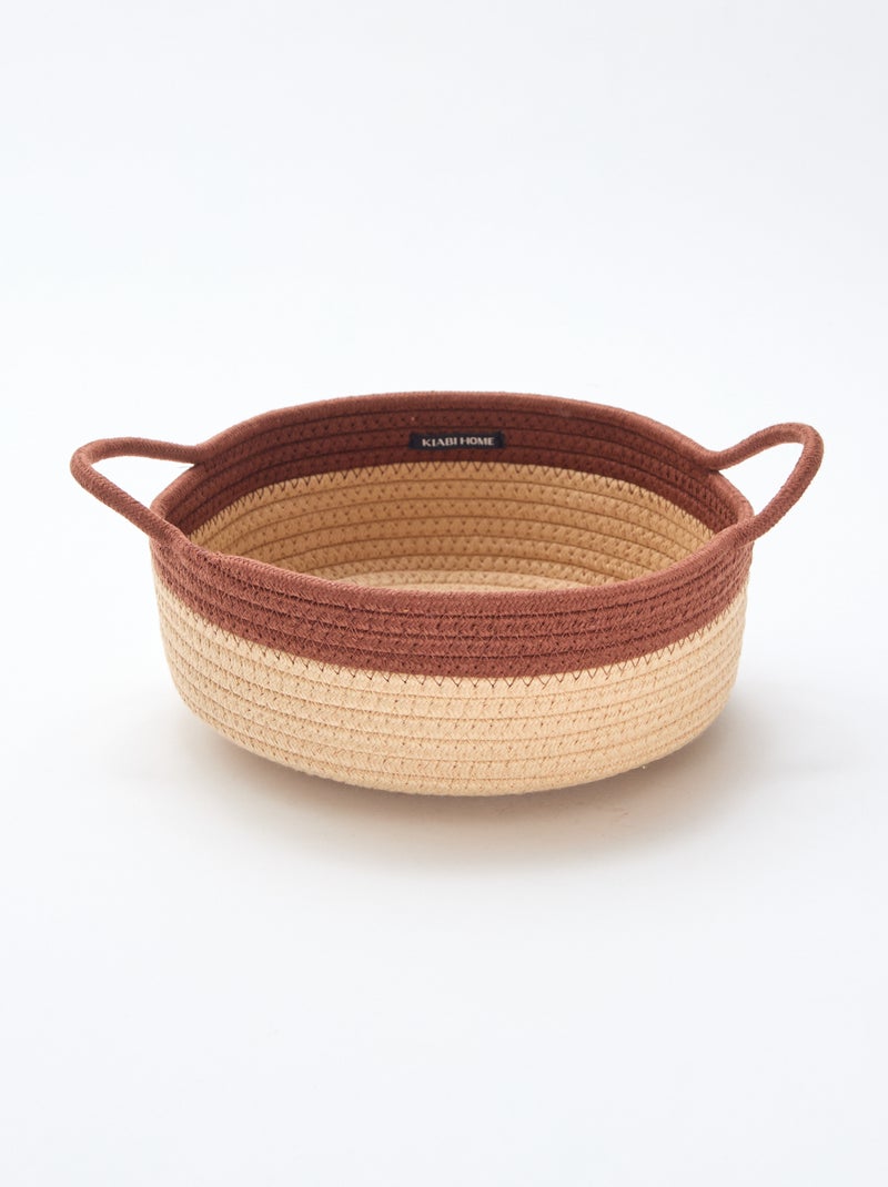 Set di 3 cesti con corda Marrone - Kiabi