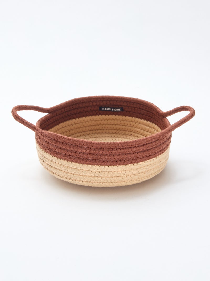 Set di 3 cesti con corda Marrone - Kiabi