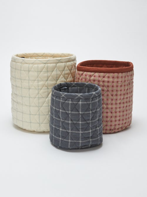 Set di 3 cesti in tessuto - Kiabi Home - Kiabi