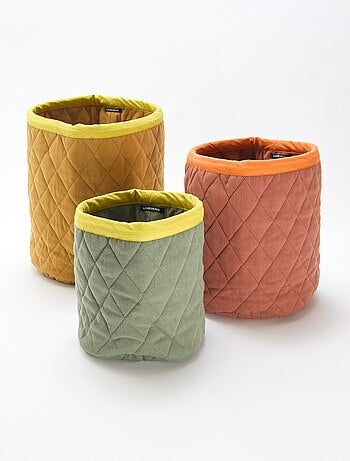 Set di 3 cesti in tessuto - Kiabi Home