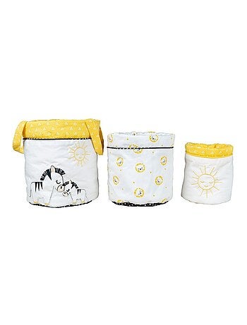 Set di 3 cestini in cotone - SAUTHON