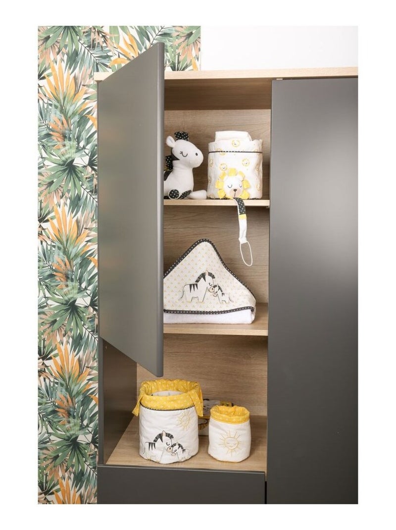 Set di 3 cestini in cotone - SAUTHON Bianco - Kiabi