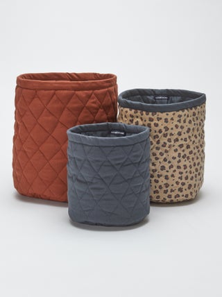 Set di 3 cestini in tessuto - Kiabi Home