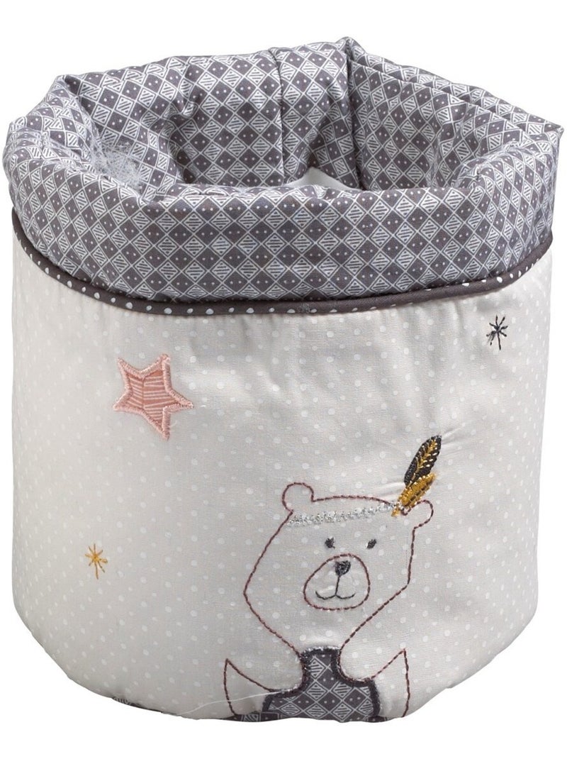 Set di 3 cestini in tessuto di cotone - SAUTHON Beige - Kiabi