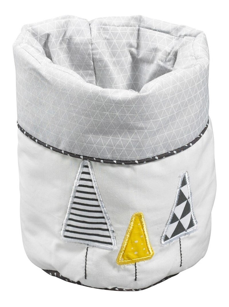 Set di 3 cestini in tessuto di cotone - SAUTHON Grigio - Kiabi
