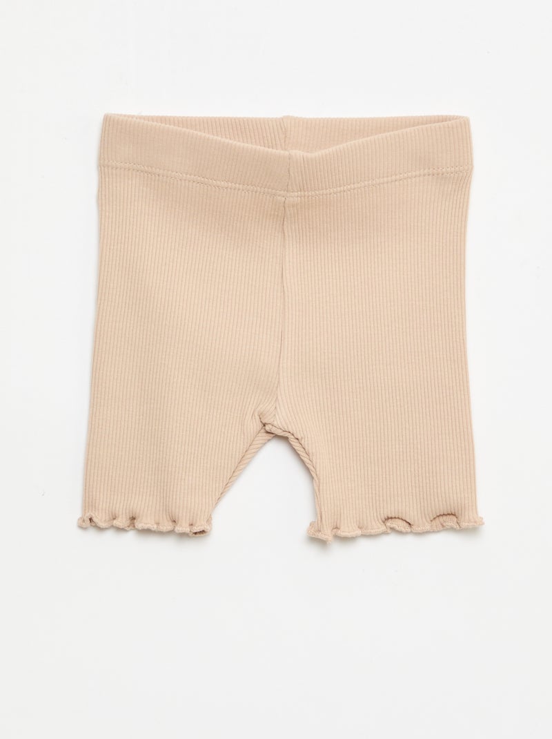 Set di 3 ciclisti a costine Beige - Kiabi