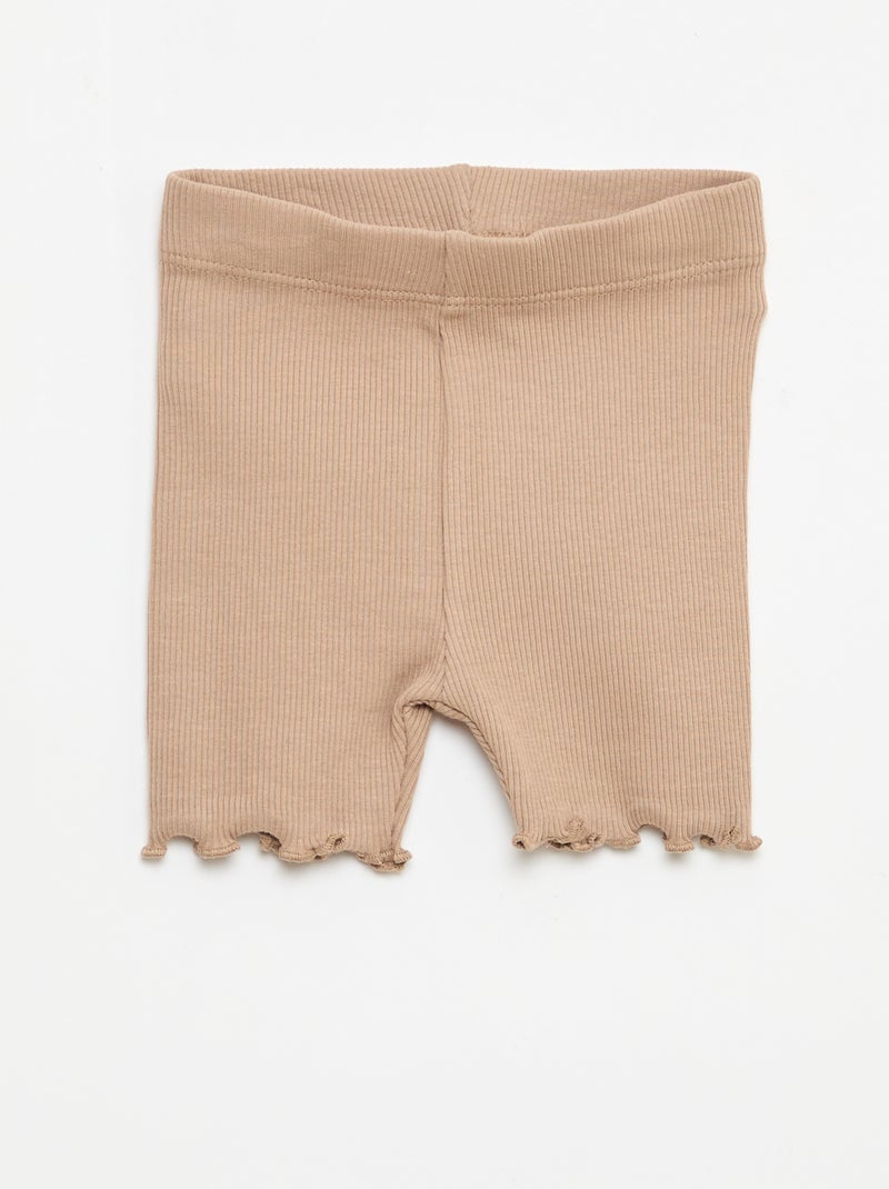 Set di 3 ciclisti a costine Beige - Kiabi