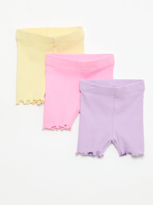 Set di 3 ciclisti a costine - Kiabi