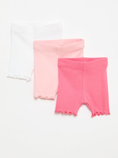 Set di 3 ciclisti a costine - Kiabi