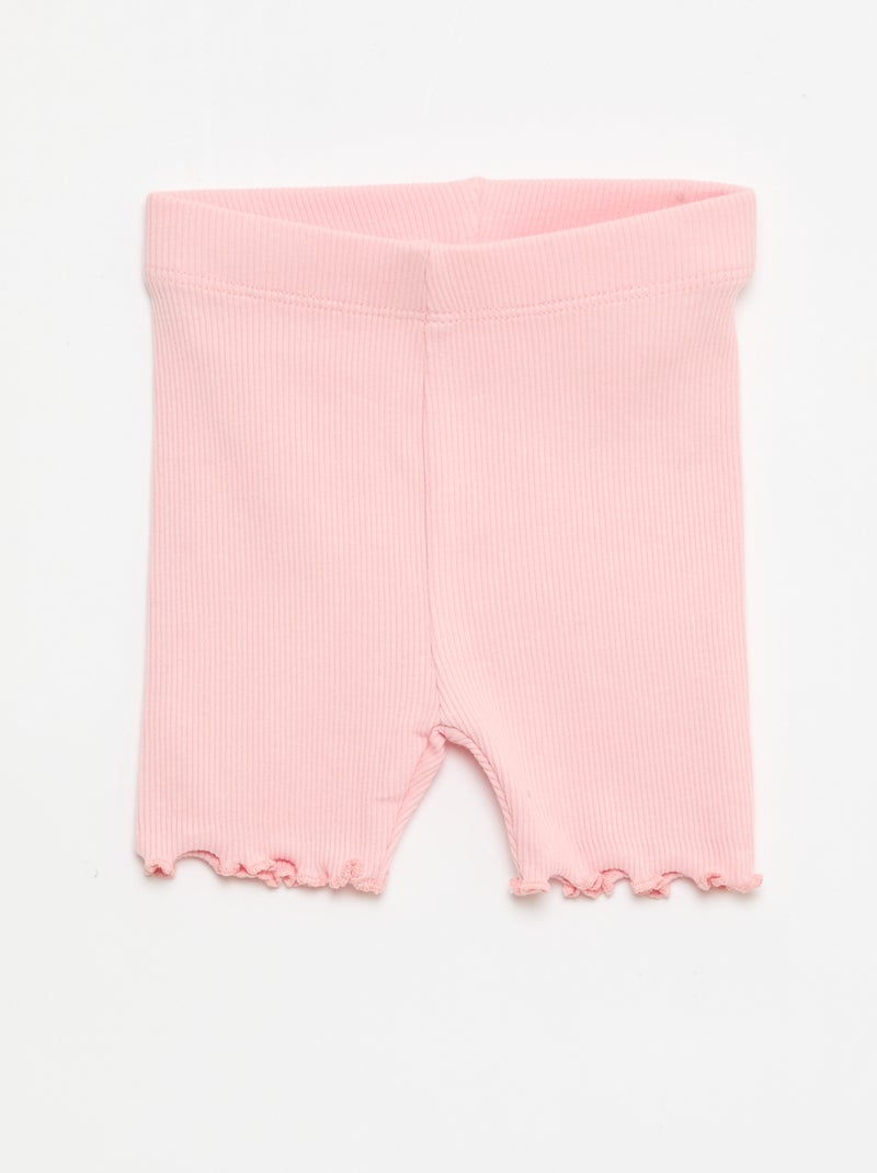 Set di 3 ciclisti a costine Rosa - Kiabi