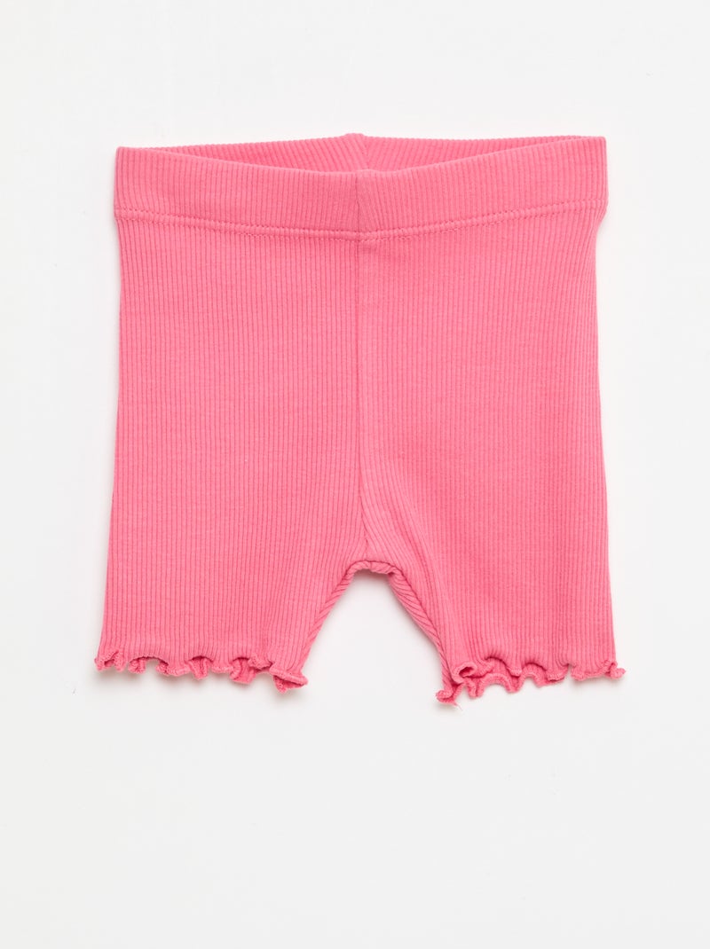Set di 3 ciclisti a costine Rosa - Kiabi