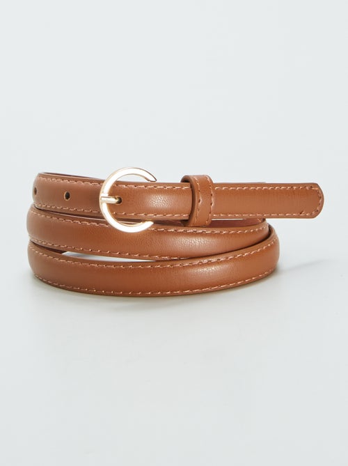 Set di 3 cinture sottili tinta unita - Kiabi