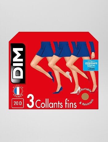 Set di 3 collant 'DIM' 20D