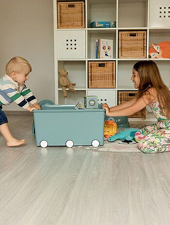 Set di 3 contenitori portaoggetti PLAYBOX maxi con ruote Thermobaby