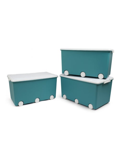 Set di 3 contenitori per il riordino con ruote Thermobaby PLAYBOX Maxi 42 L - Kiabi