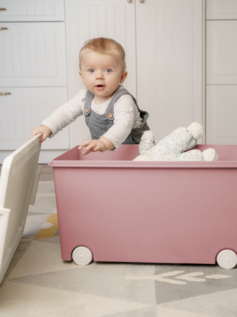 Set di 3 contenitori portaoggetti con ruote Thermobaby PLAYBOX medium Rosa - Kiabi