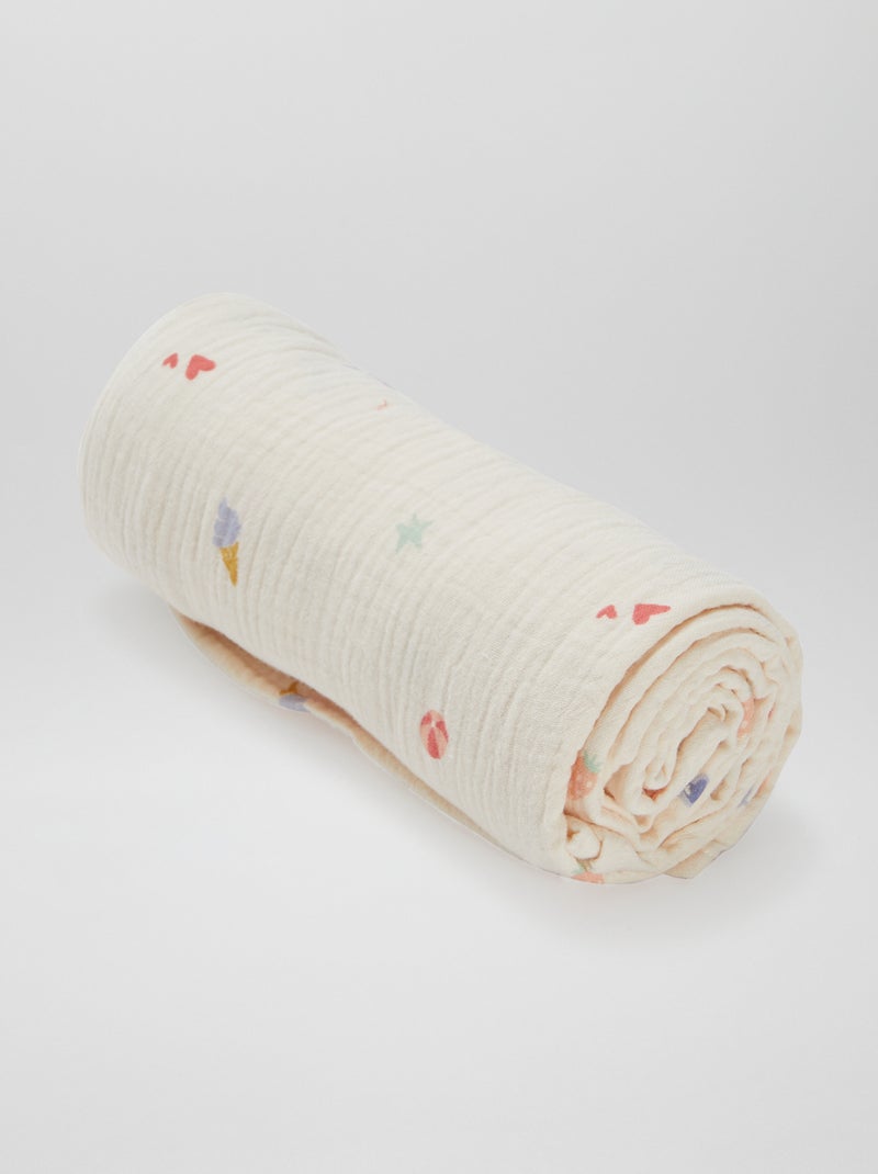 Set di 3 copertine - 2 da 60 x 60 e 1 de 100 x 120 cm Rosa - Kiabi