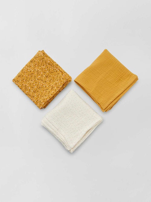 Set di 3 copertine in garza di cotone - Kiabi