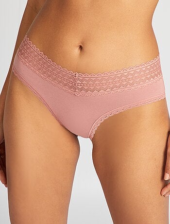 Set di 3 culotte con pizzo