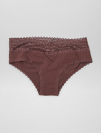 Set di 3 culotte con pizzo