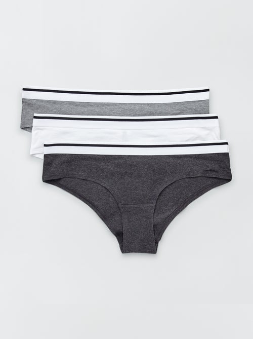 Set di 3 culotte cotone - Kiabi