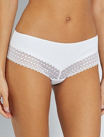Set di 3 culotte cotone e pizzo