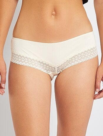 Set di 3 culotte cotone e pizzo
