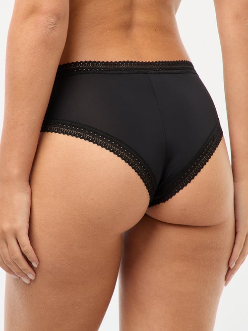 Set di 3 culotte in microfibra stampata - Kiabi