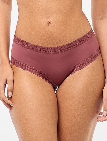 Set di 3 culotte in microfibra stampata