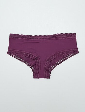 Set di 3 culotte in microfibra stampata