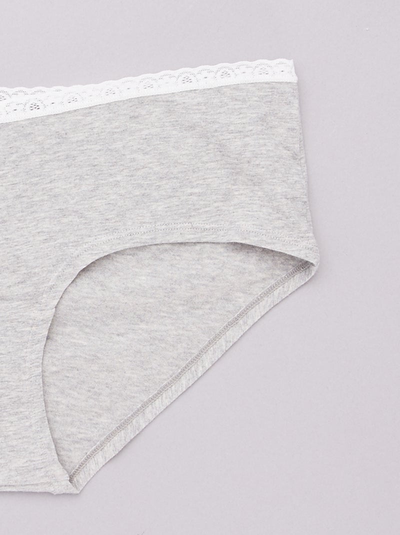 Set di 3 culotte premaman bianco - Kiabi