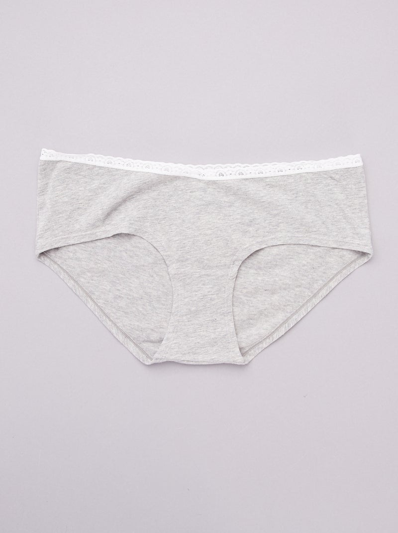 Set di 3 culotte premaman nero - Kiabi