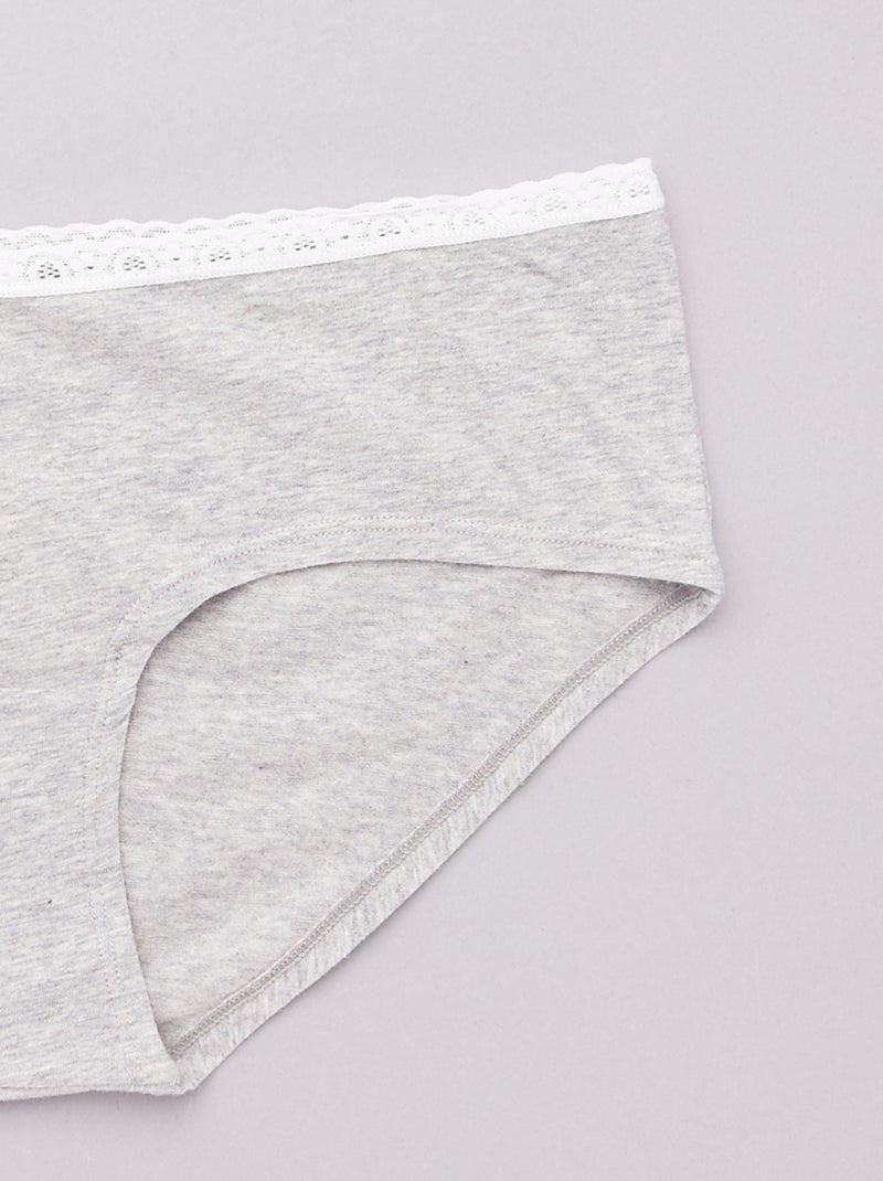 Set di 3 culotte premaman nero - Kiabi