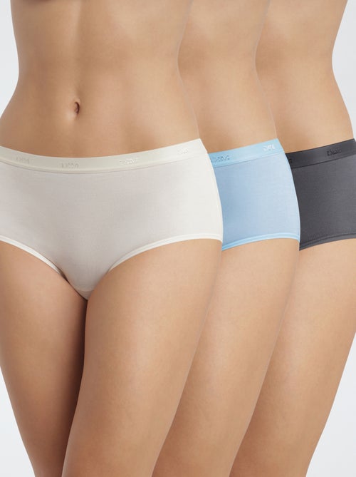 Set di 3 culotte tinta unita 'DIM' - Kiabi