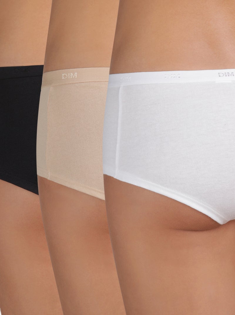 Set di 3 culotte tinta unita 'DIM' BIANCO - Kiabi