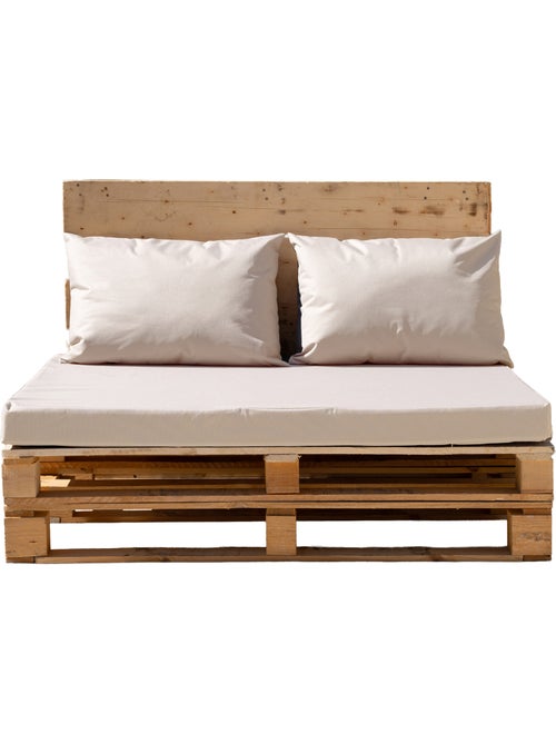 Set di 3 cuscini impermeabili per pallet da esterno MINORQUE sfoderabili - Kiabi