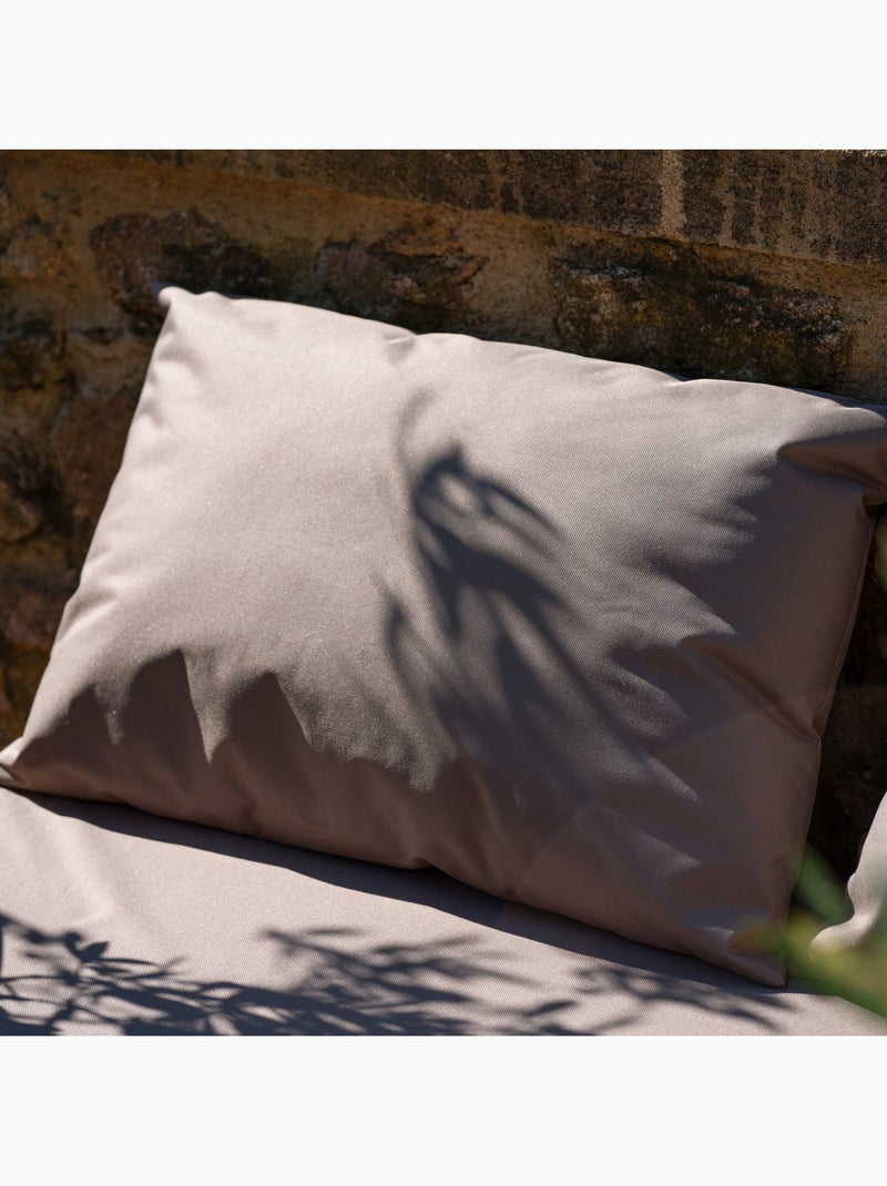 Set di 3 cuscini per tavolozza da esterno in tessuto spalmato impermeabile Beige - Kiabi