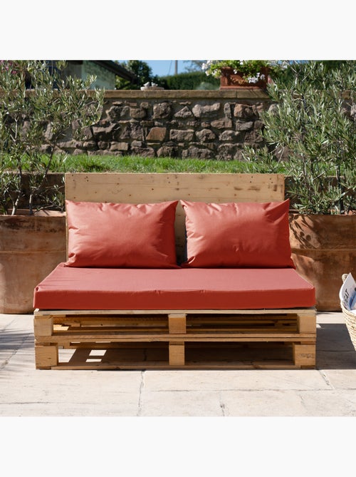 Set di 3 cuscini per tavolozza da esterno in tessuto spalmato impermeabile - Kiabi