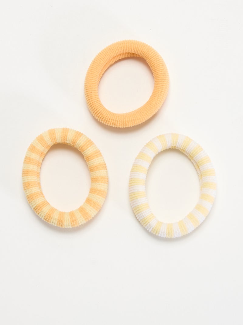 Set di 3 elastici in spugna Arancione - Kiabi